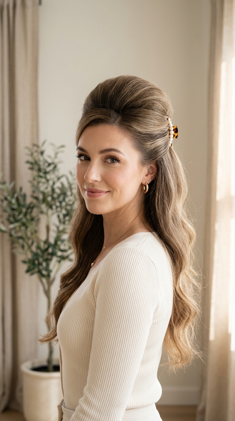 High Volume Half-Updo