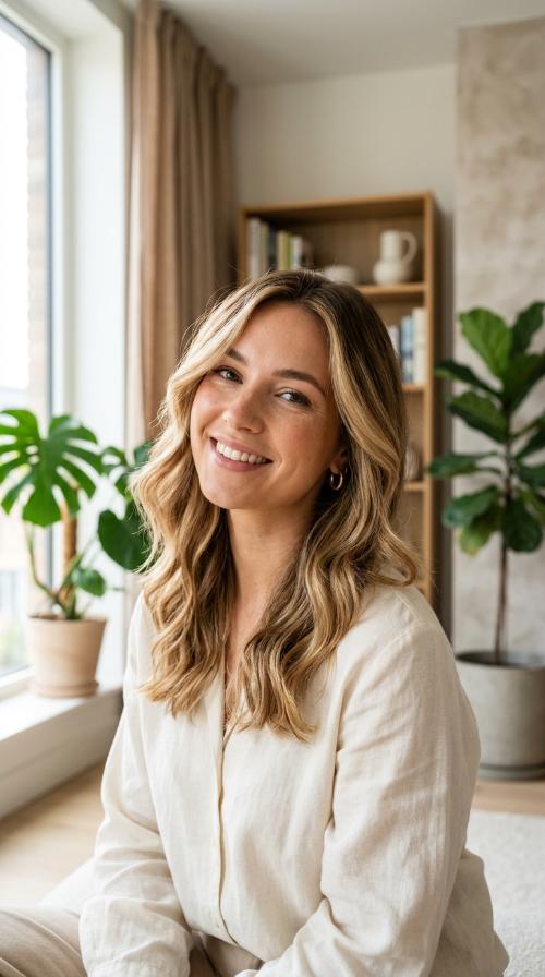 Honey Blonde Balayage Layers