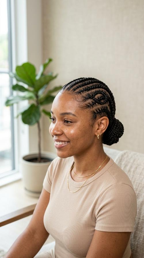 Infinity Loop Cornrows