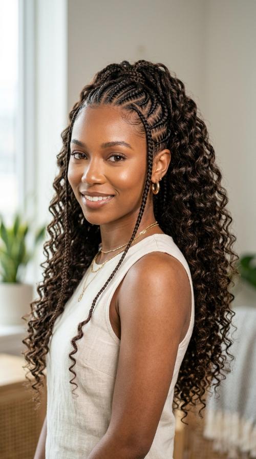 Intricate Tribal Braids with Deep Wave Texture