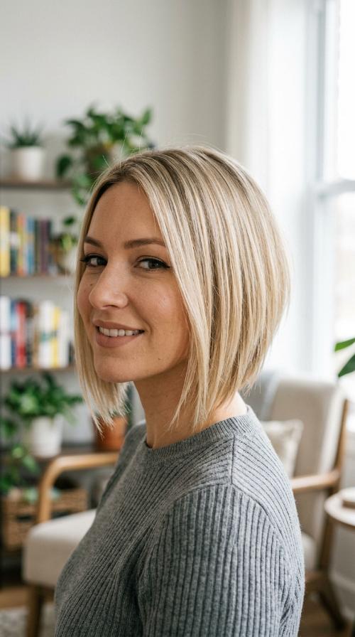 Inverted Bob with Tapered Ends