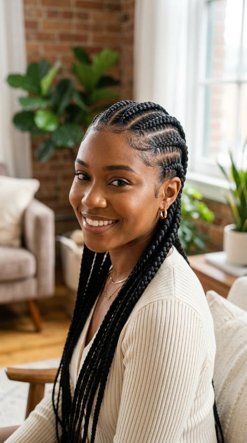 Jumbo Feed-in Stitch Braids