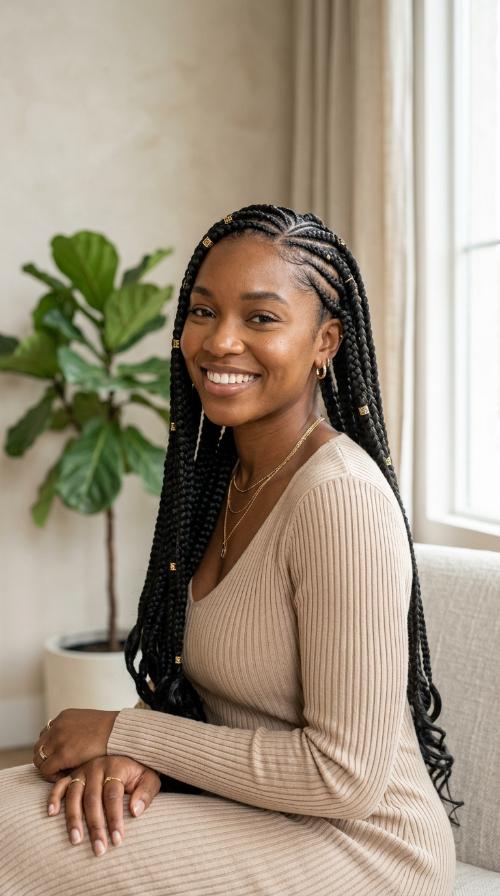 Jumbo Fulani Lemonade Braids