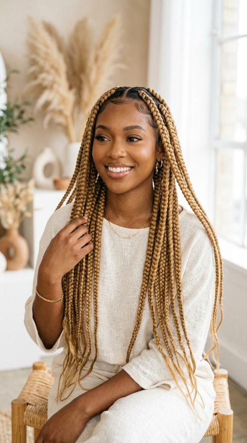 Jumbo Honey Blonde Statement Braids