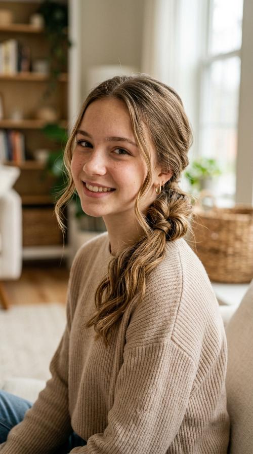 Knotted Low Ponytail