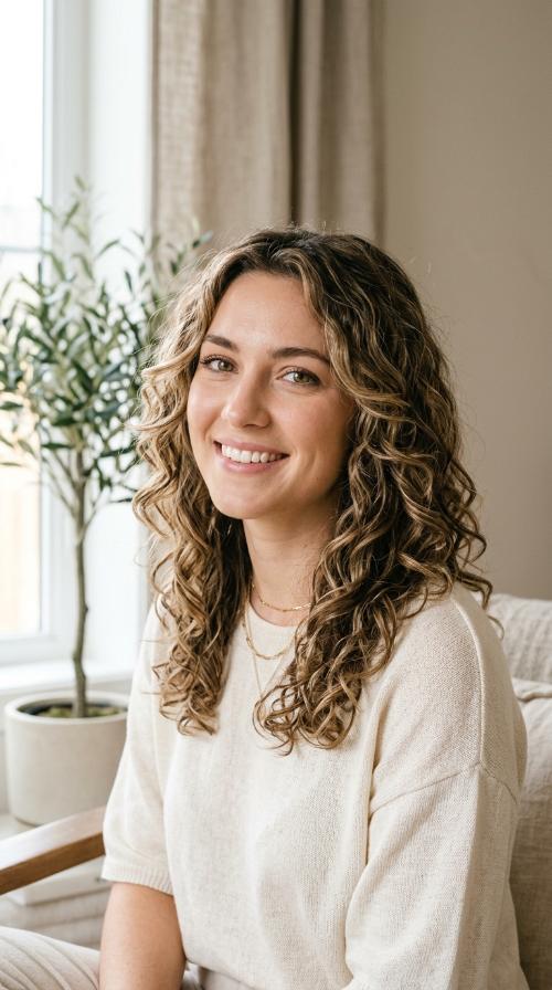 Layered Face-Framing Curls