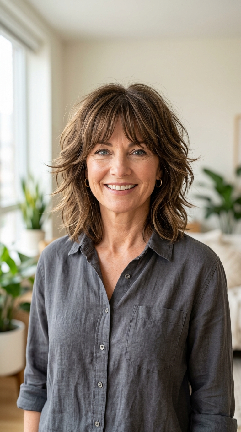Layered Shag with Wispy Fringe