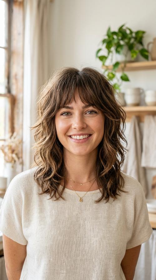 Layered Shag with Wispy Fringe