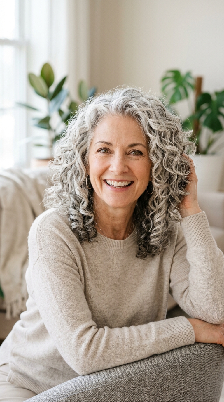 Layered Shoulder-Length Ringlets