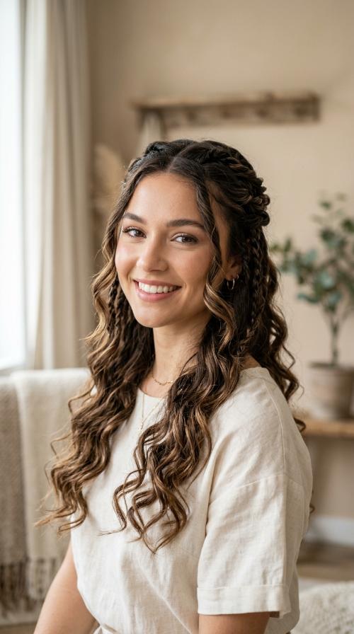 Loose Rope Twist with Romantic Waves