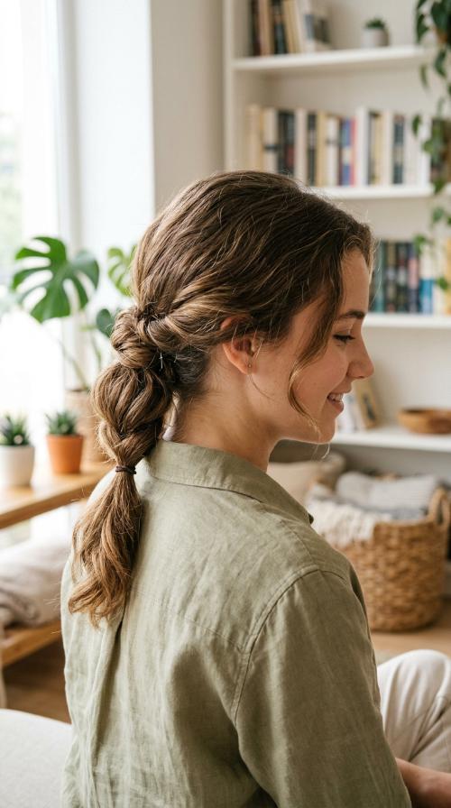 Low Chignon Ponytail