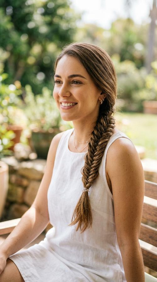 Low Fishtail Braid