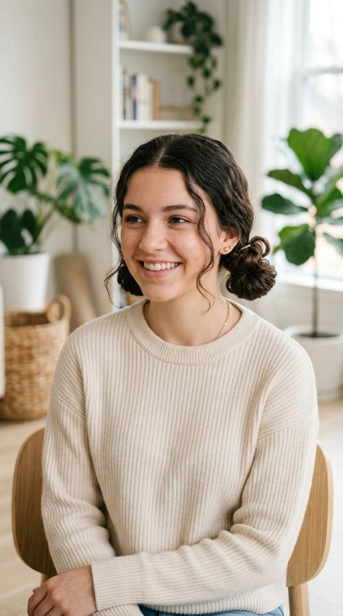 Low Pigtail Buns