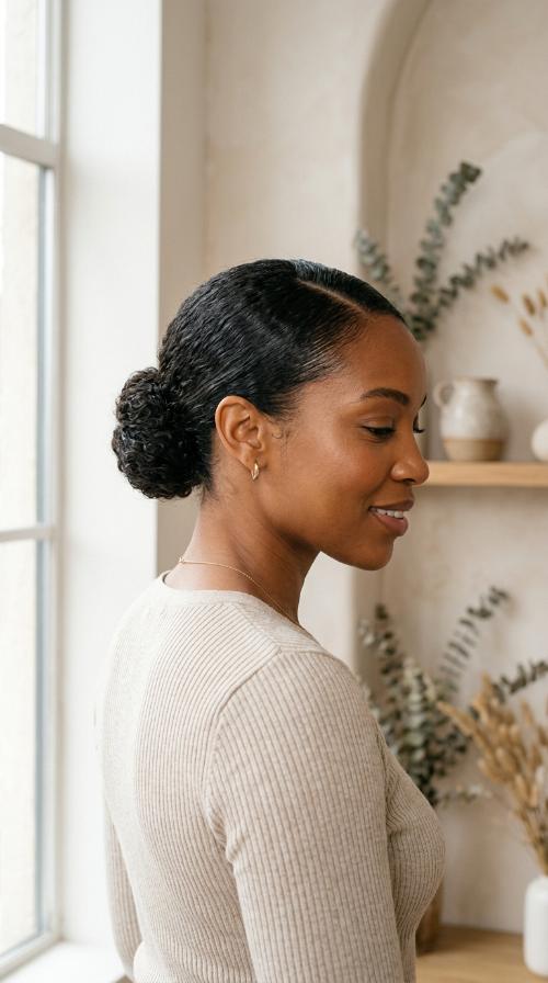 Low Sleek Bun
