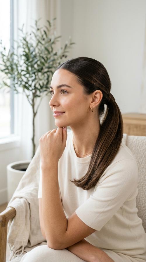 Low Sleek Ponytail