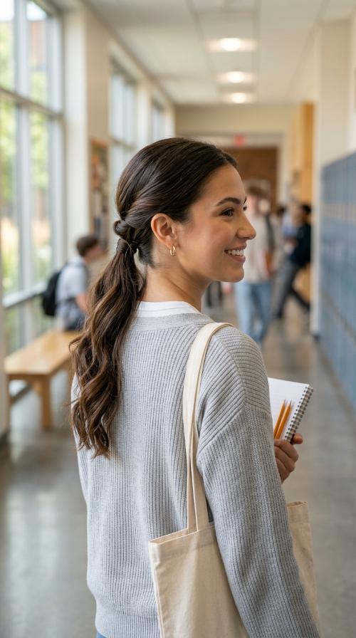Low Twisted Ponytail