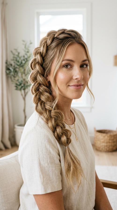 Messy Pull-Through Braid