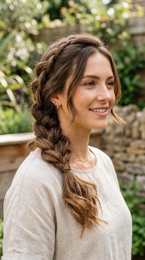 Messy Side Braid