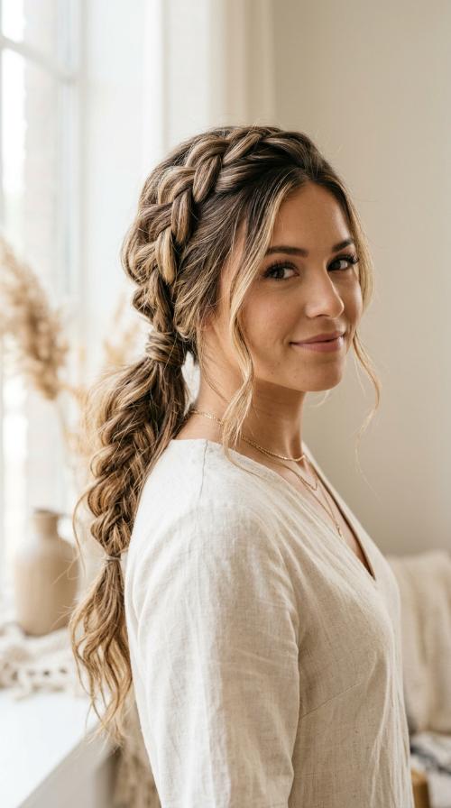Messy Textured Boho Braid