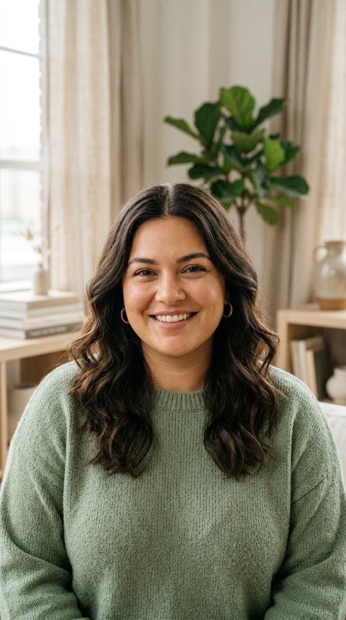 Middle Part with Relaxed Beach Waves