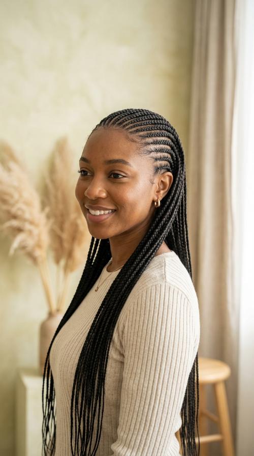 Minimalist Micro Stitch Braids