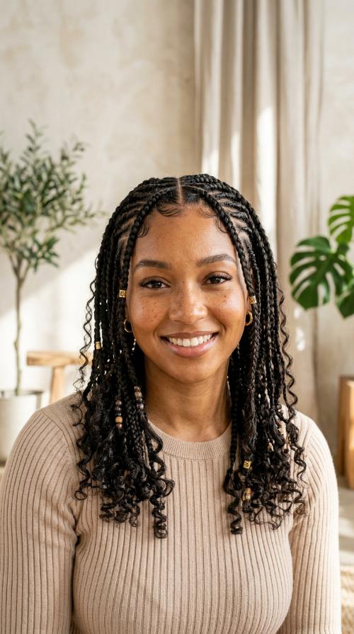 Mixed Texture Braids