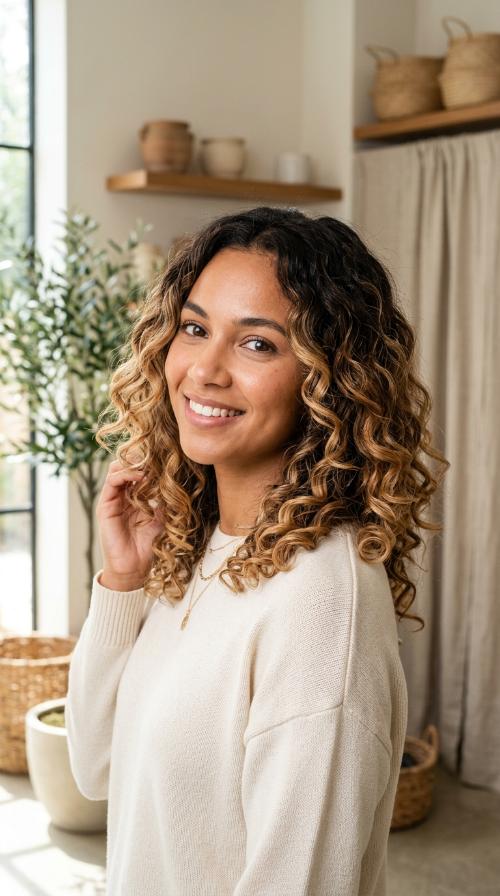 Ombre Transition Curls