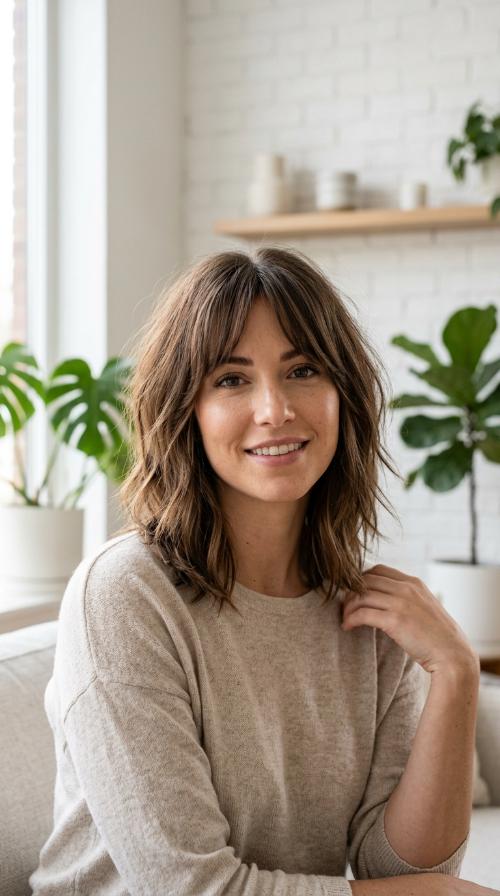 Piecey Textured Shoulder Cut