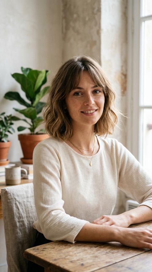 Polished Collarbone Cut with Wispy Ends