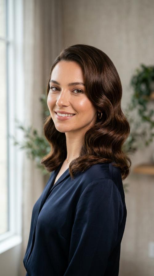 Polished Hollywood Waves
