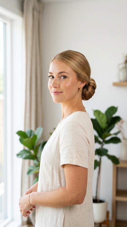 Polished Low Bun
