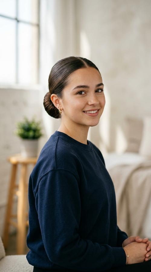 Polished Low Bun