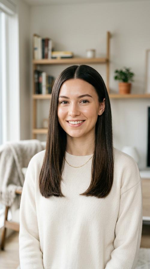 Polished Middle Part