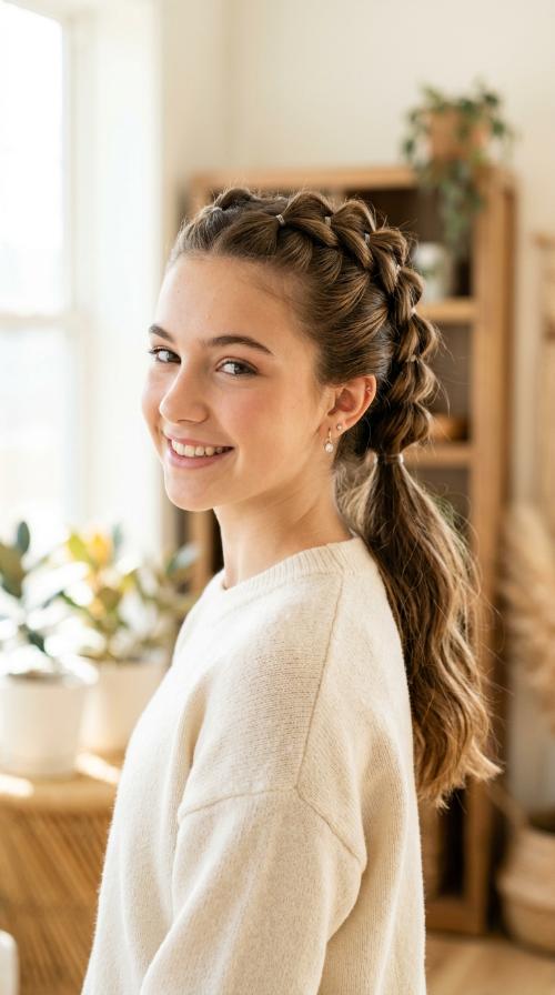 Pull-Through Braid Ponytail
