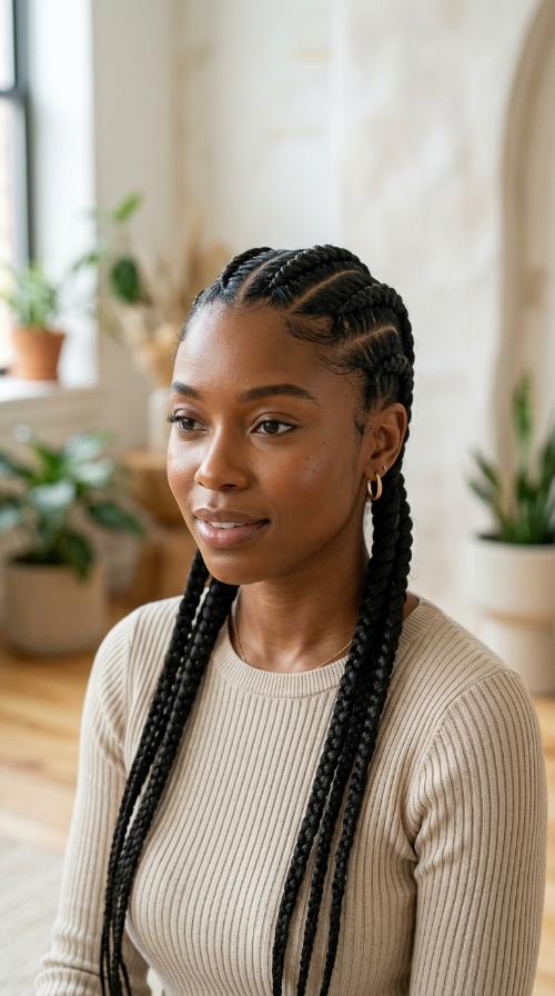 Quadruple Cornrows