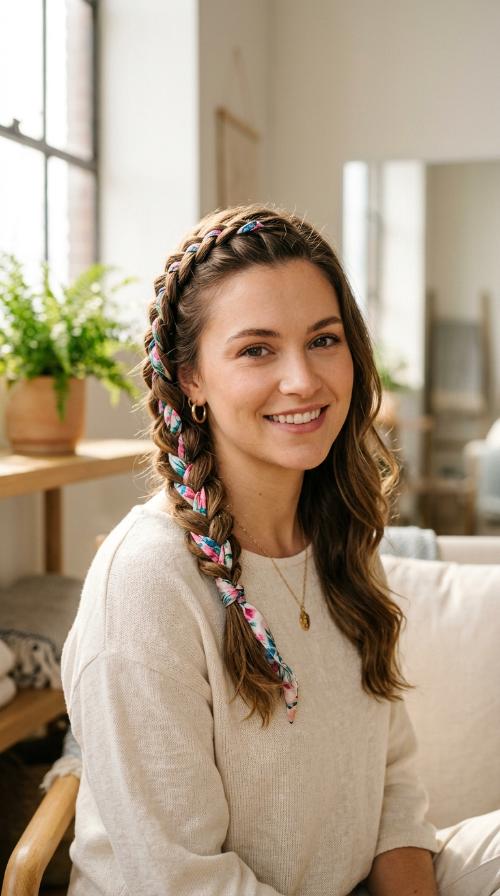 Ribbon-Intertwined Accent