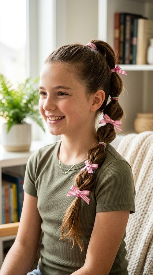 Ribbon-Wrapped Bubble Braid