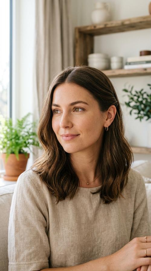 ROMANTIC TUCKED-BEHIND-EAR STYLE