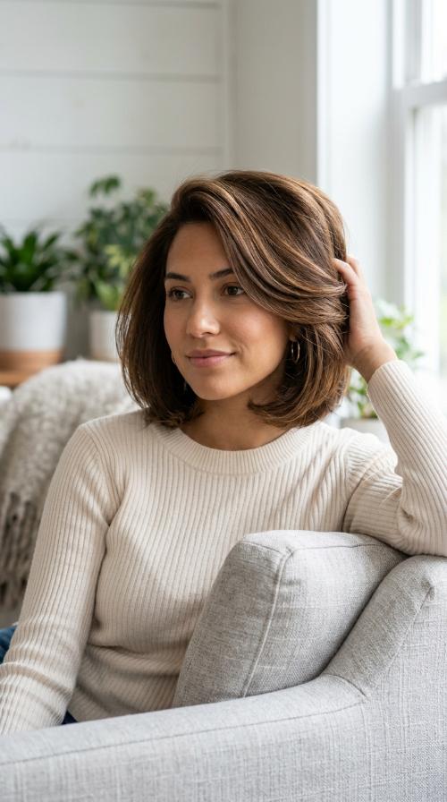 Rounded Bob with Volume