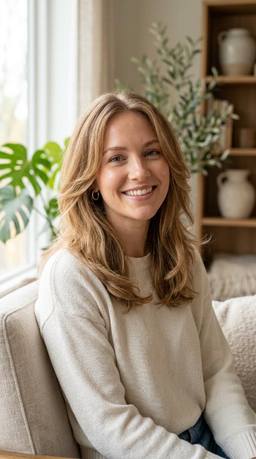 Rounded Layers for Fine Hair