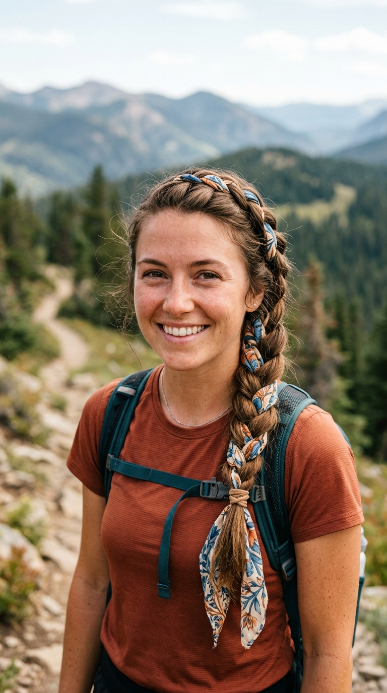 Scarf-Infused Braid