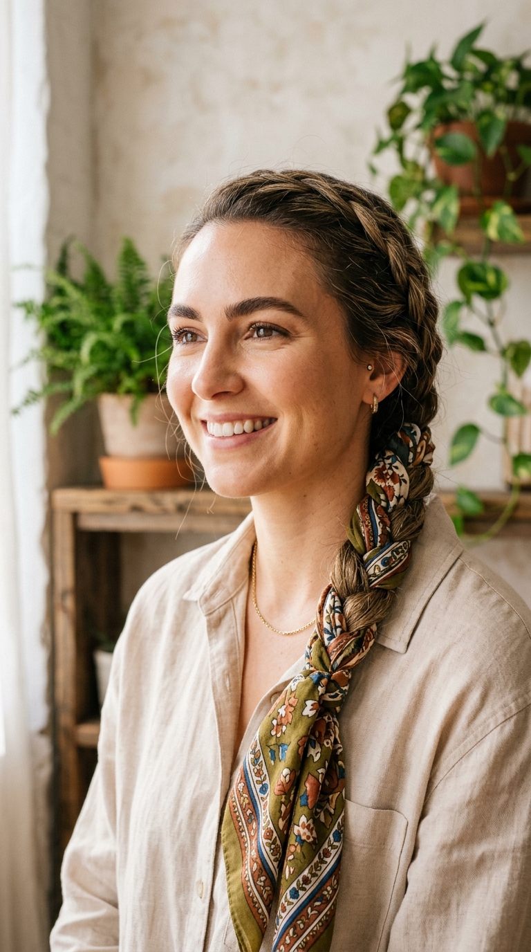 Scarf-Wrapped Braid