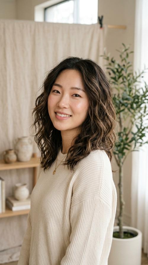Scrunched Messy Waves