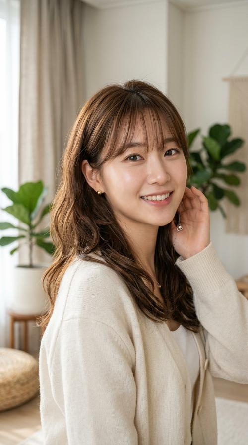 See-Through Bangs with Layers