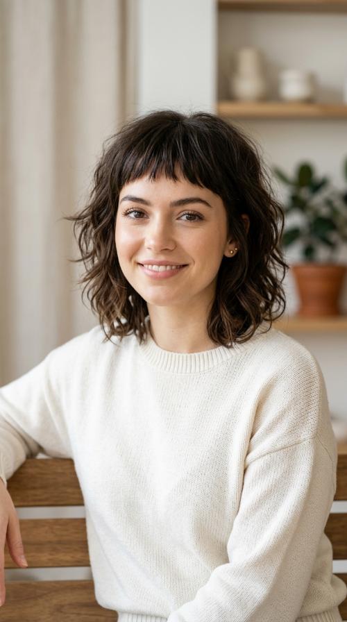 Shag with Micro Bangs