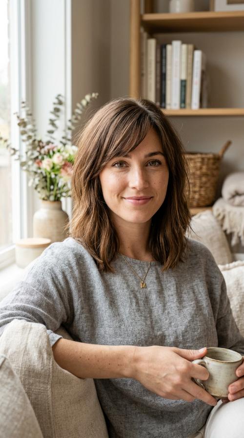 Side-Swept Bangs