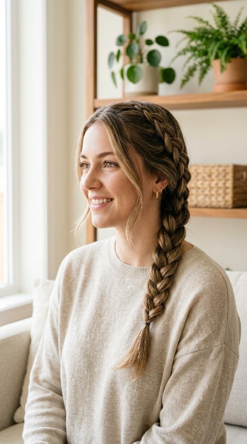 Side-Swept Braid