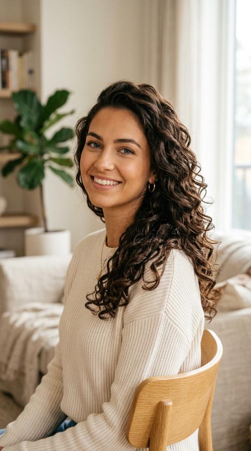Side-Swept Curls