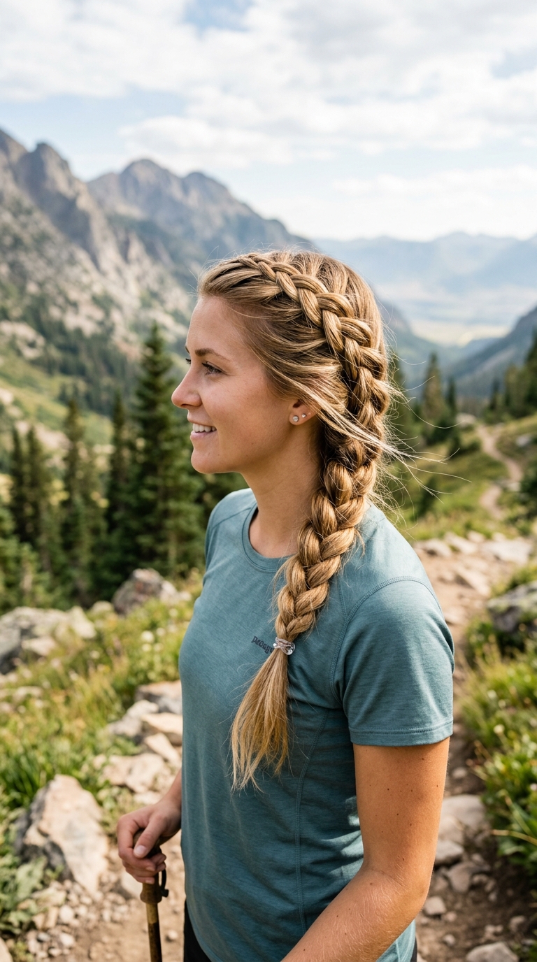 Side Swept Dutch Braid