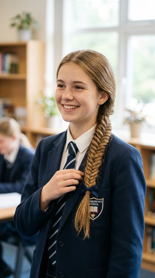 Side-Swept Fishtail Braid